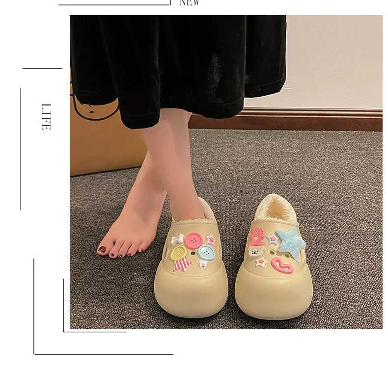 Women's Cute Plush Slip-On Shoes with Soft Sole — feature 15
