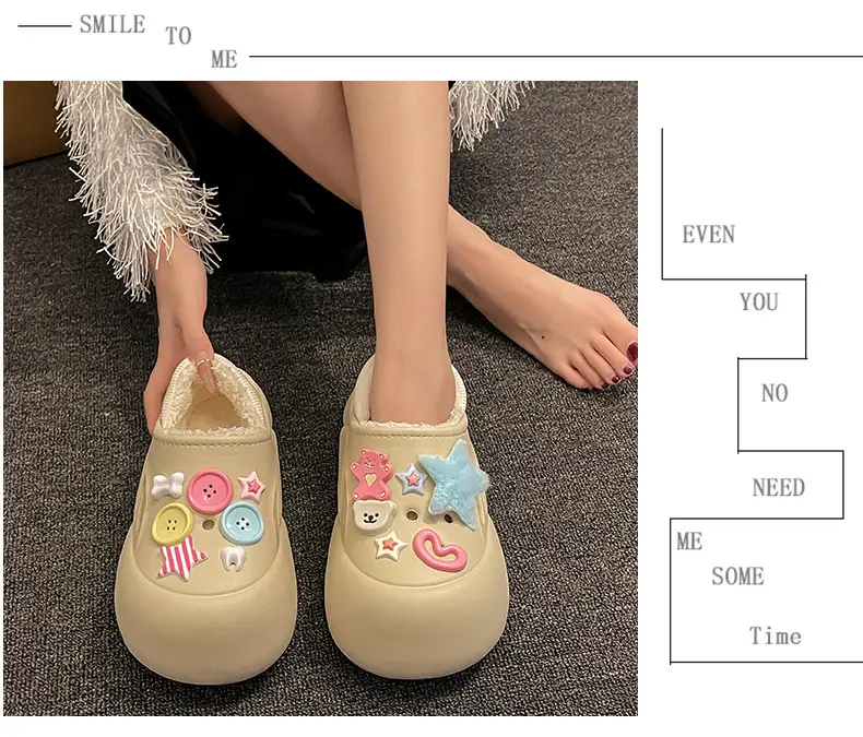 Women's Cute Plush Slip-On Shoes with Soft Sole — feature 17