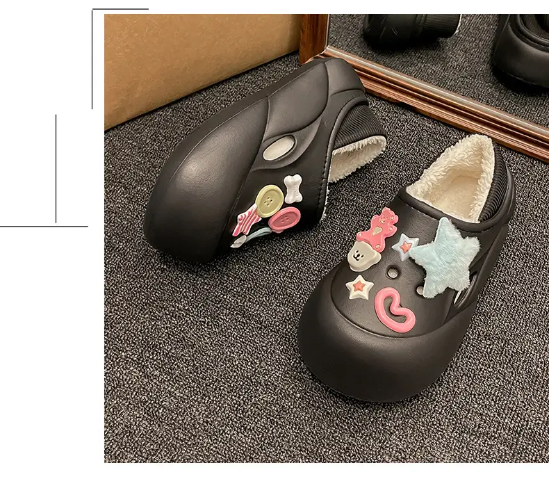 Women's Cute Plush Slip-On Shoes with Soft Sole — feature 22