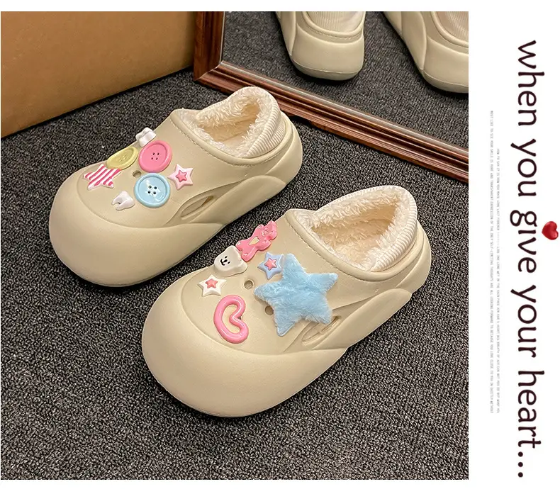 Women's Cute Plush Slip-On Shoes with Soft Sole — feature 23