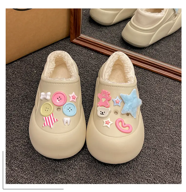 Women's Cute Plush Slip-On Shoes with Soft Sole — feature 24