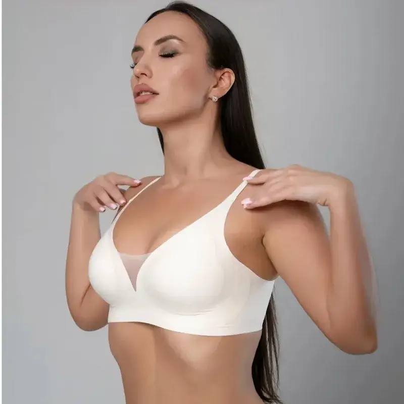 Wire-Free V-Neck Seamless Bra for Women — feature 4