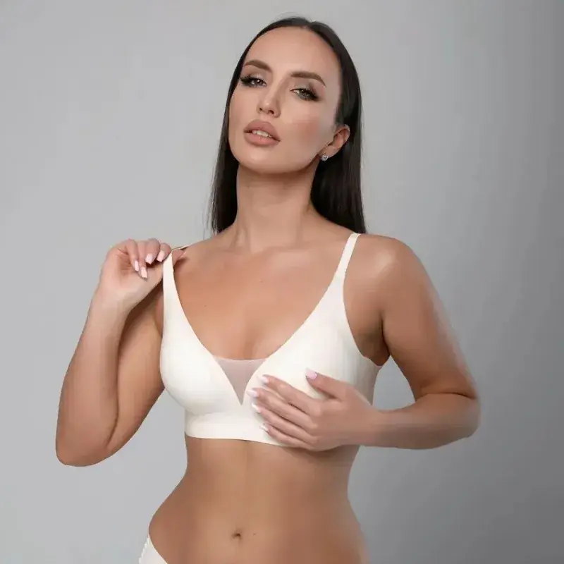 Wire-Free V-Neck Seamless Bra for Women — feature 8