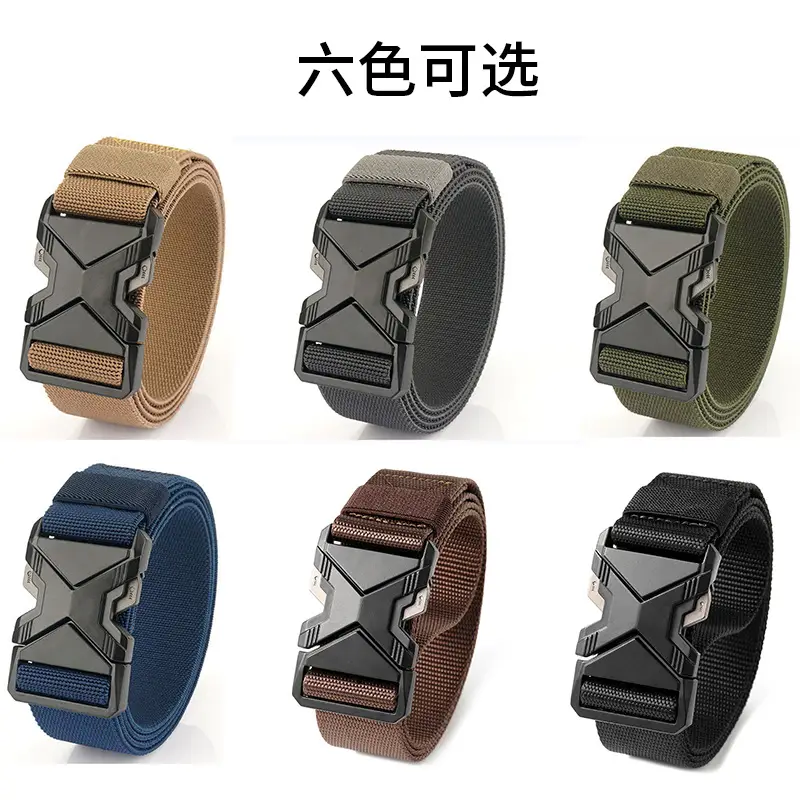 Men's Black Tactical Belt with Quick-Release Closure - Image 20