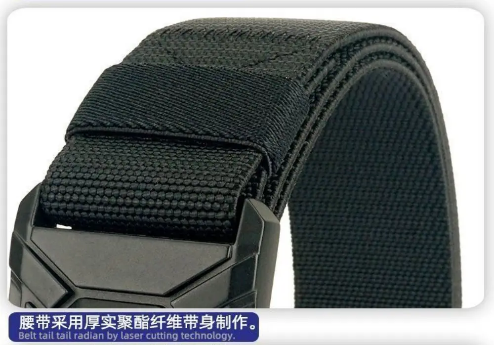 Men's Black Tactical Belt with Quick-Release Closure — feature 15