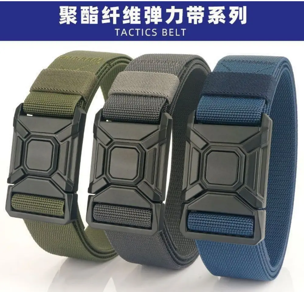 Men's Black Tactical Belt with Quick-Release Closure — feature 7