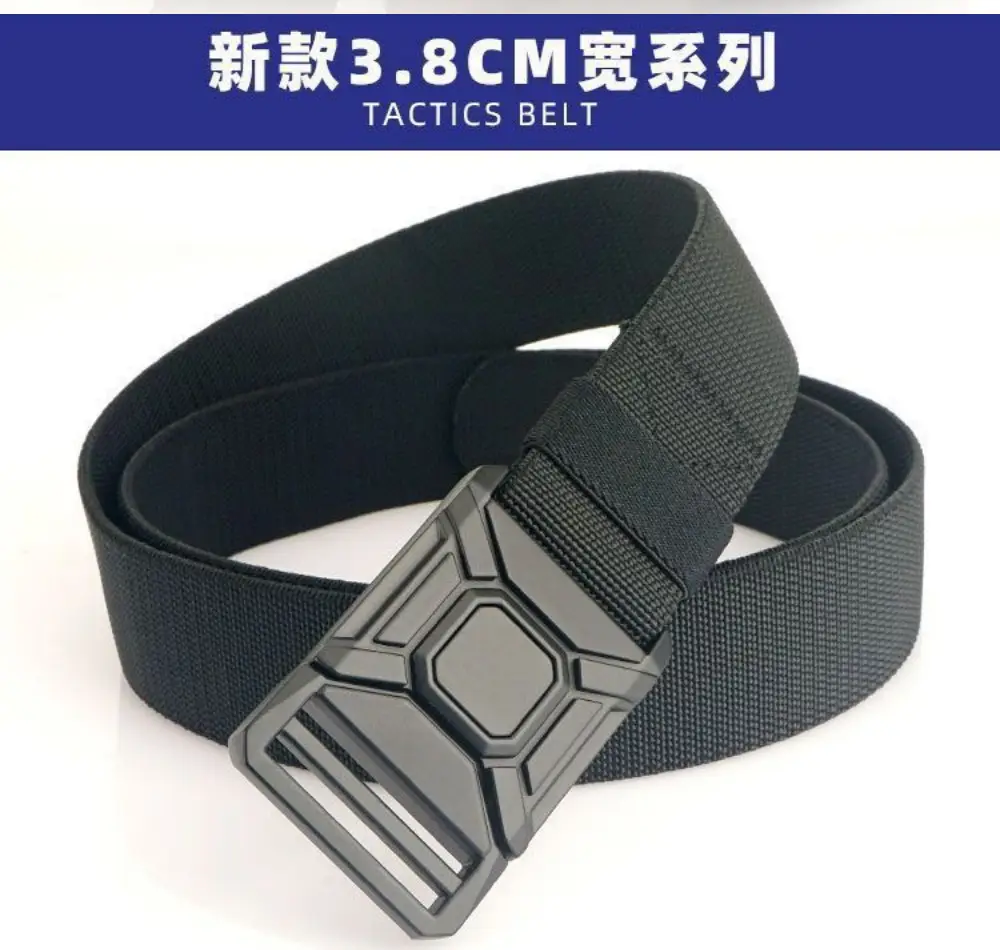 Men's Black Tactical Belt with Quick-Release Closure — feature 8