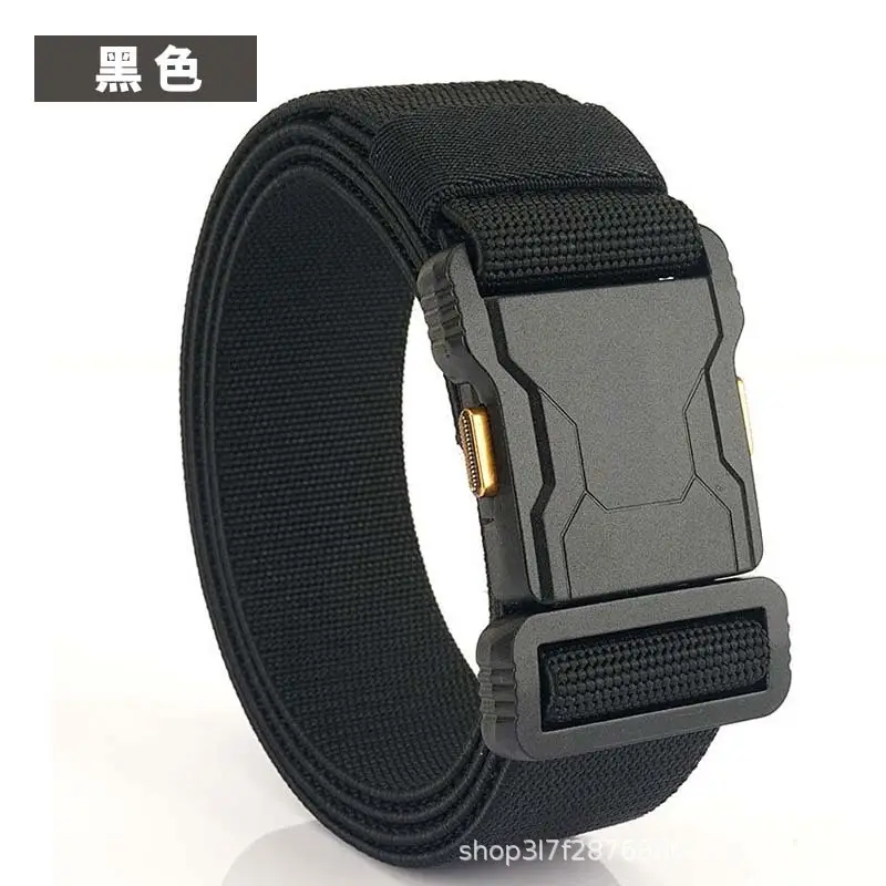 Men's Black Tactical Belt with Quick-Release Closure - Image 8