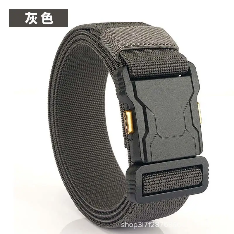 Men's Black Tactical Belt with Quick-Release Closure - Image 9