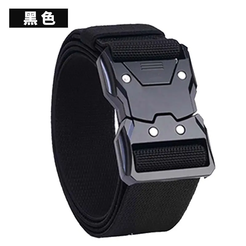 Men's Black Tactical Belt with Quick-Release Closure - Image 12