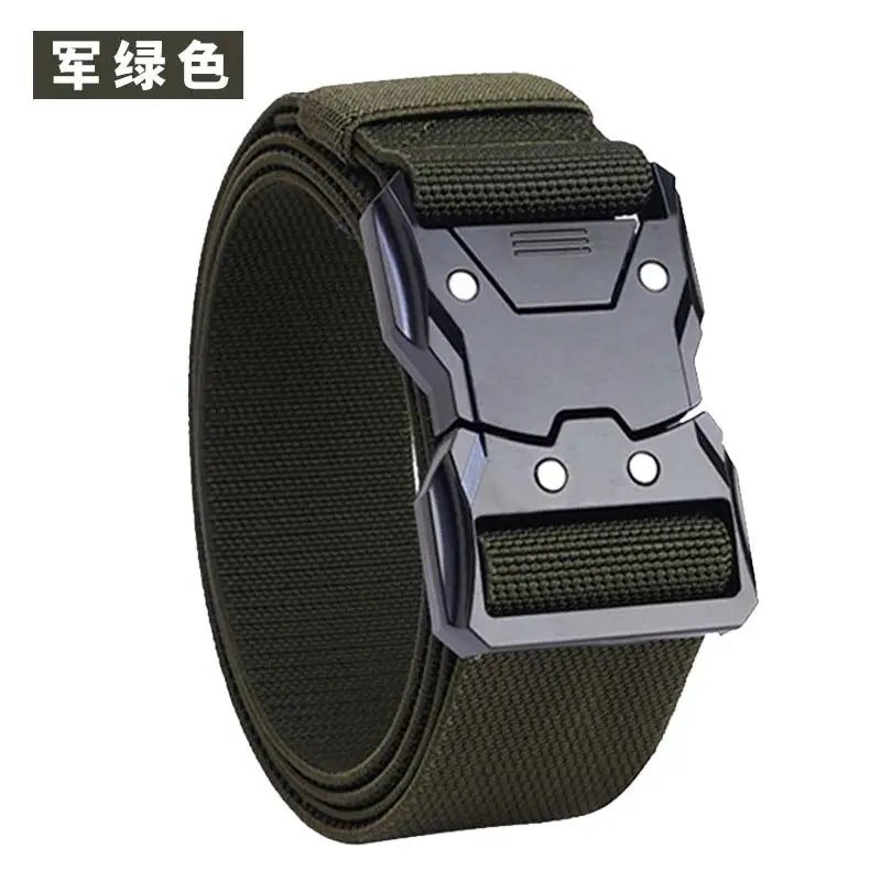 Men's Black Tactical Belt with Quick-Release Closure - Image 15