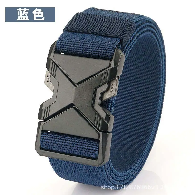 Men's Black Tactical Belt with Quick-Release Closure - Image 3