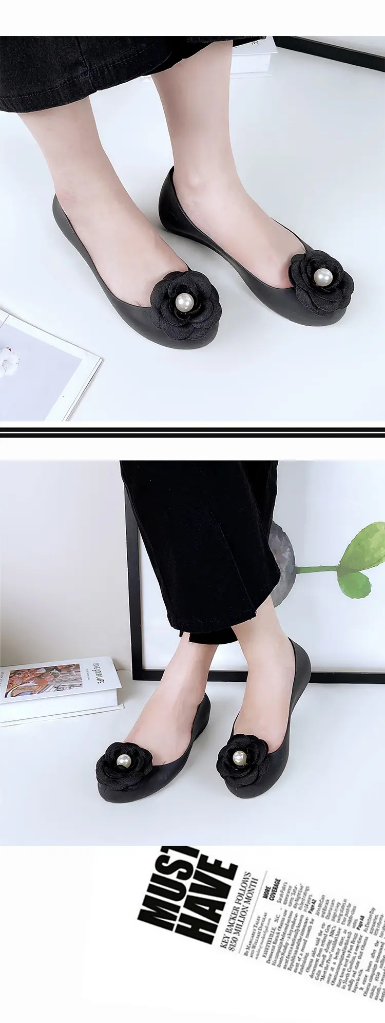 Temu Dropshipping Low-Heeled Fruit-Patterned Women's Flat Shoes New Style Soft and Cool Comfortable Beach Shoes for Outdoor Use — feature 8