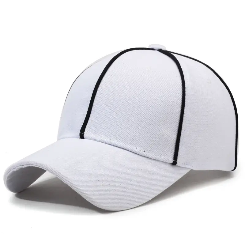 Men's Black Baseball Cap with White Trim — feature 16