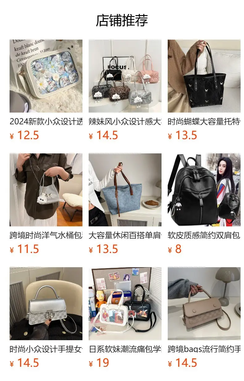 Korean Style Printed Handbag Women Large Capacity Shoulder Bag — feature 1