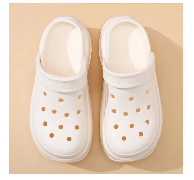 Women Croc Heel Slippers Black Height-Increasing Summer — feature 10