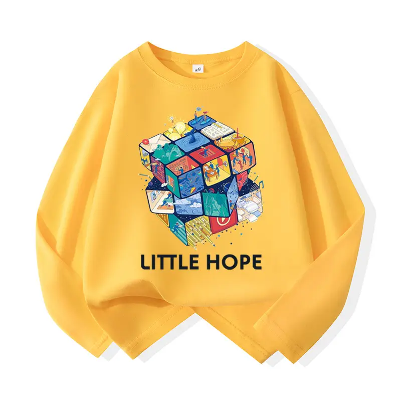 Boys Long Sleeve Cotton T-Shirt Light Blue Design Print - Image 10
