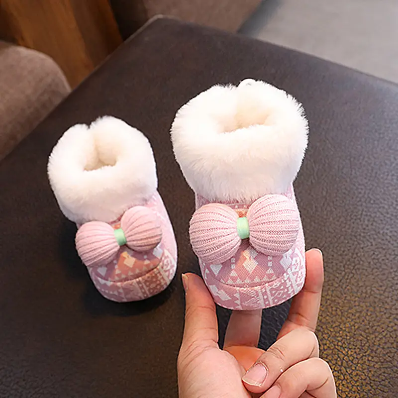 Baby Winter Boots Soft Cloth Newborn 3-6-12
