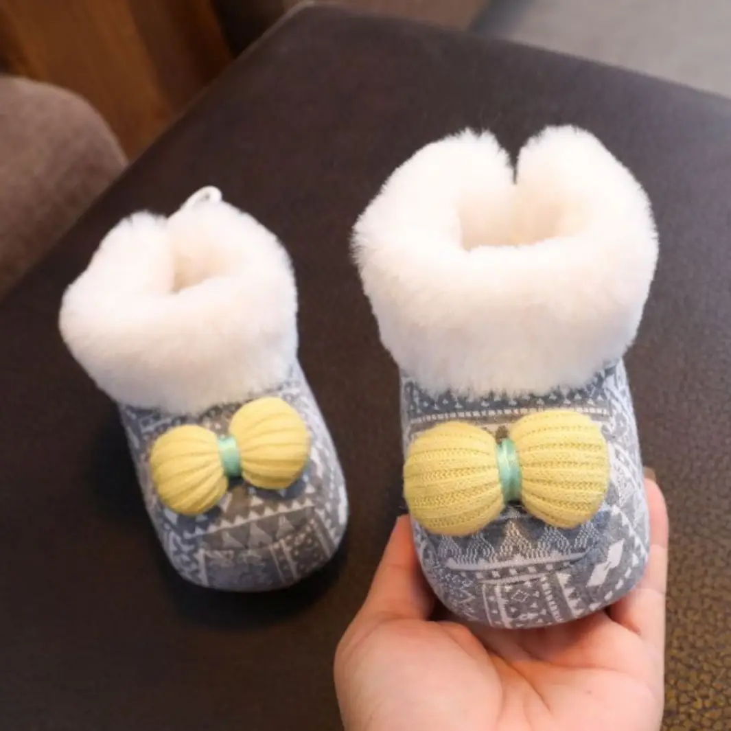 Baby Winter Boots Soft Cloth Newborn 3-6-12