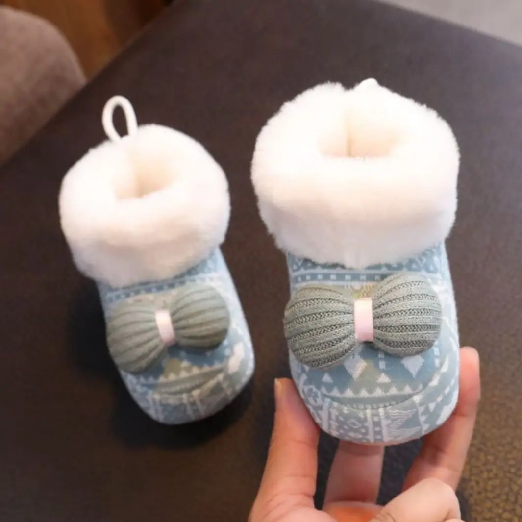 Baby Winter Boots Soft Cloth Newborn 3-6-12