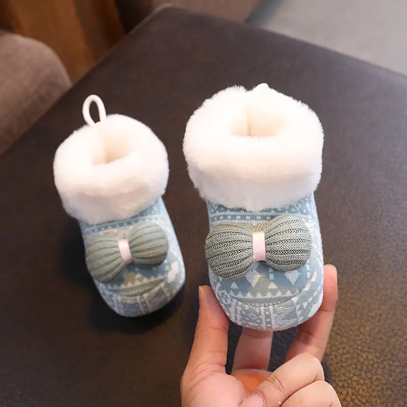 Baby Winter Boots Soft Cloth Newborn 3-6-12
