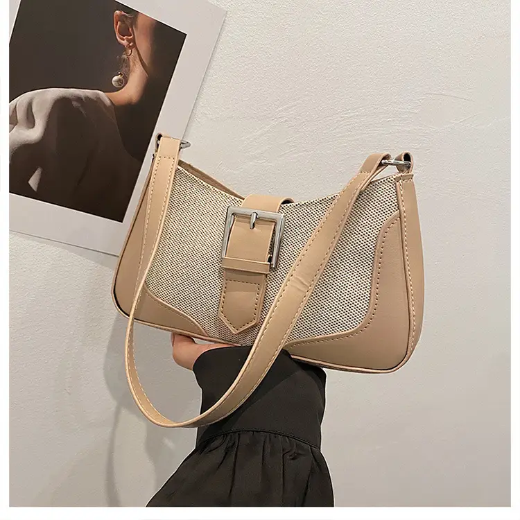 French Niche Beige Shoulder Bag 2024 - Image 3