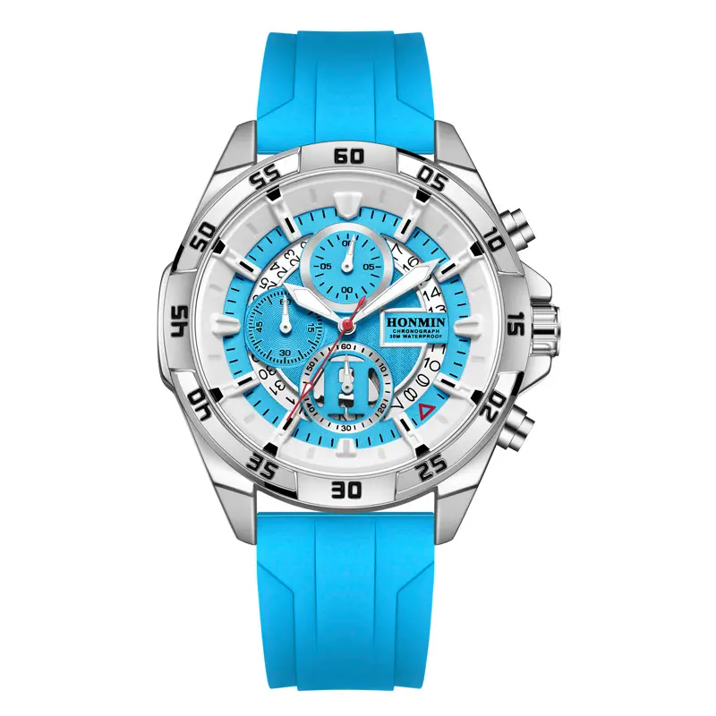 HONMIN Men's Multifunctional Luminous Watch Yellow Black - Image 5