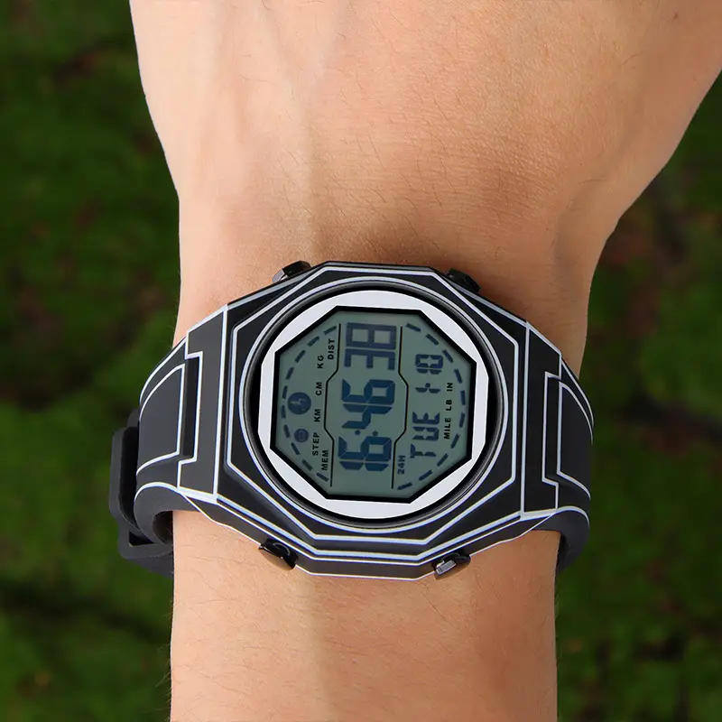 Digital Analog Watch with Alarm Clock & Cartoon Strap - Image 7
