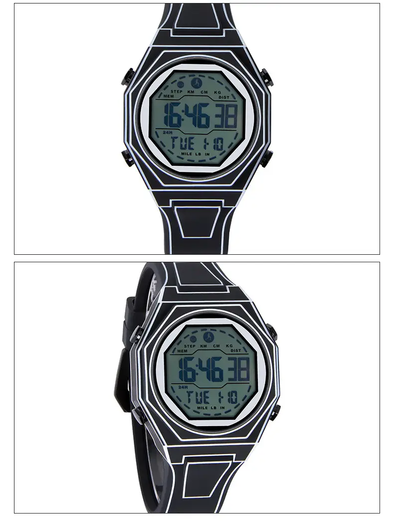 Digital Analog Watch with Alarm Clock & Cartoon Strap — feature 10