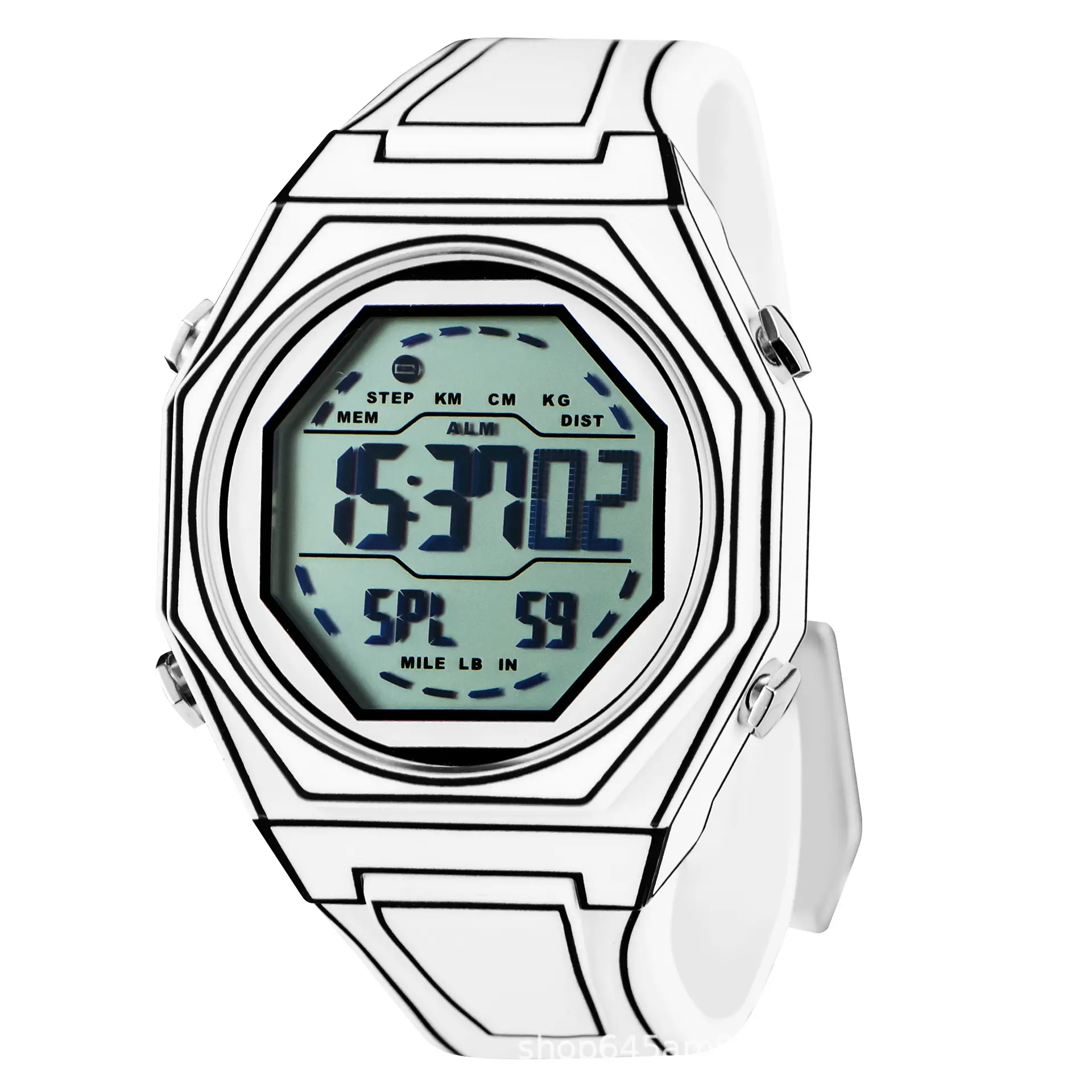 Digital Analog Watch with Alarm Clock & Cartoon Strap - Image 3