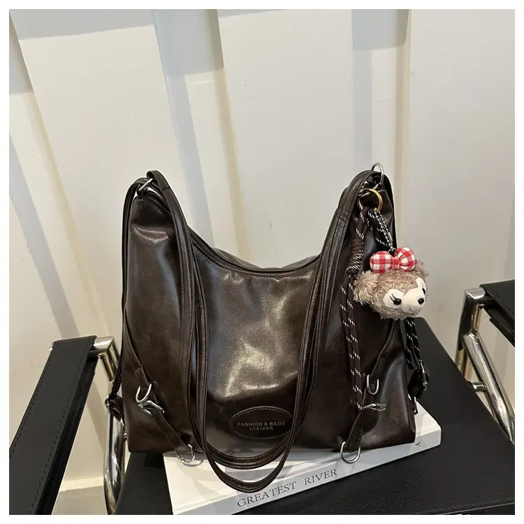 Women's Retro Fashion Shoulder Bag with Cute Charm — feature 20
