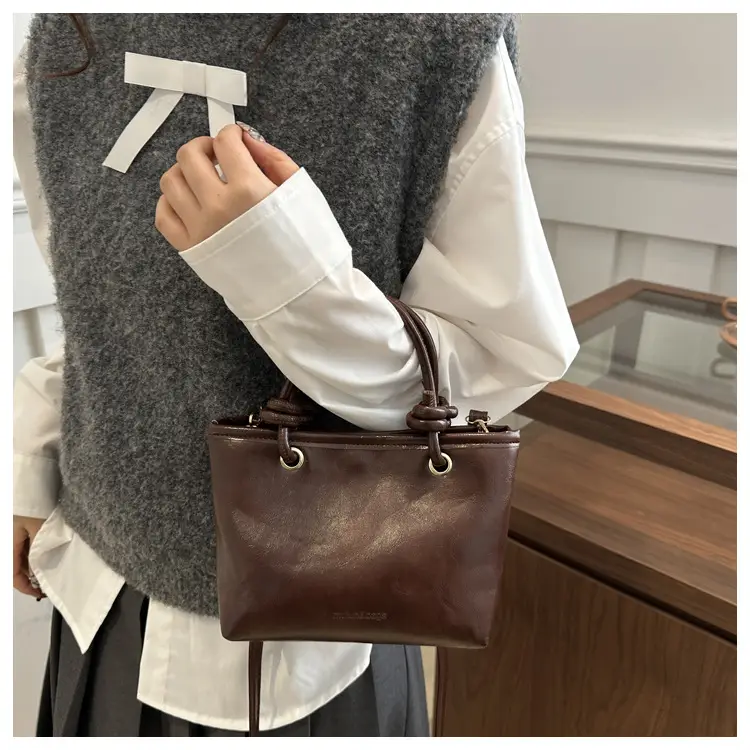 Black Retro Textured Shoulder Crossbody Bag 2024 — feature 28