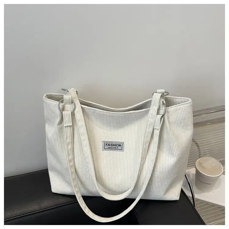 Women's Cross-Border Shoulder Bag Tote 2026 Corduroy — feature 24