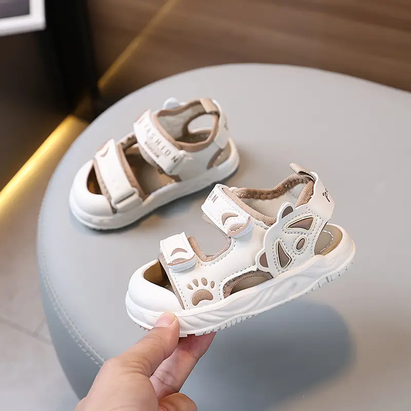 Baby Sandals White Soft Bottom Toddler Shoes