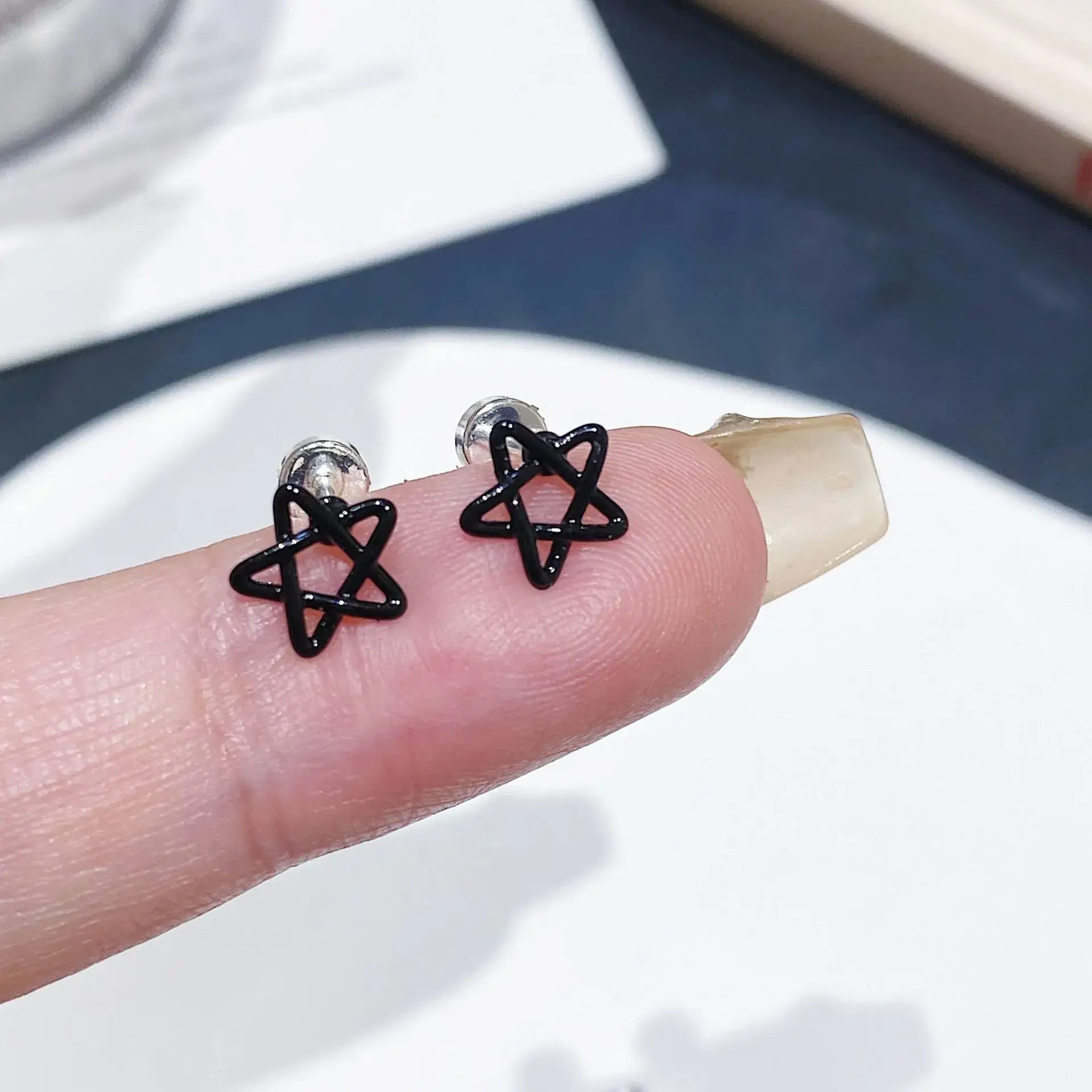 Macaron Color Ear Bone Nail Sweet Cute All-match Earrings 316L Titanium Steel Ear Holes Earrings - Image 3