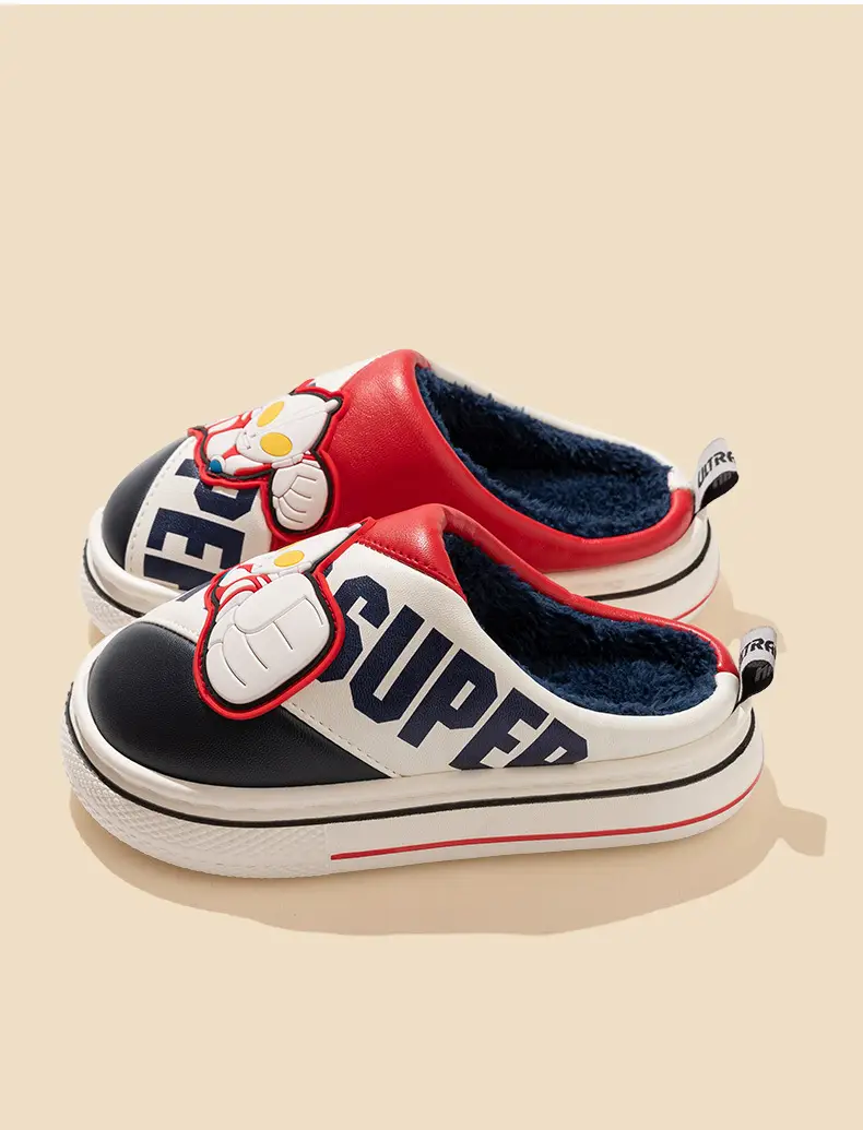 Cute Altman Children's Cotton Slippers Boys 2024 New Winter Indoor Home Exterior Wear Baby Warm Cotton Shoes — feature 22