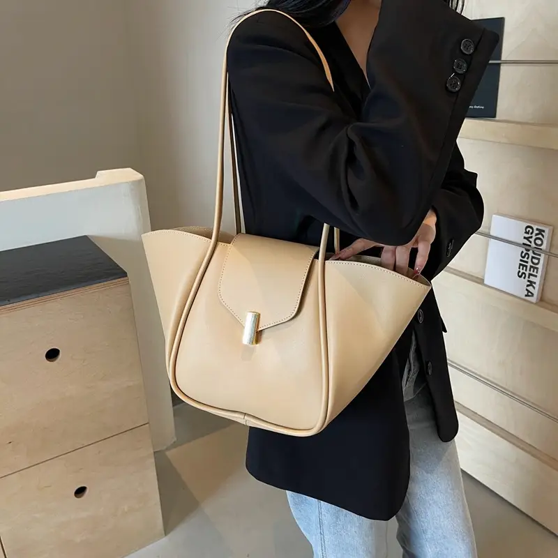 Women's Brown Leather Satchel Shoulder Bag 2025 - Image 7