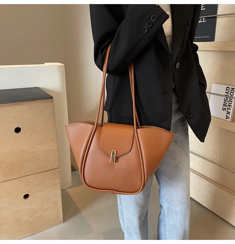 Women's Brown Leather Satchel Shoulder Bag 2025 — feature 25