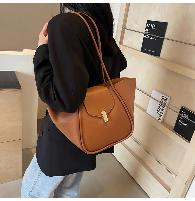 Women's Brown Leather Satchel Shoulder Bag 2025 — feature 27