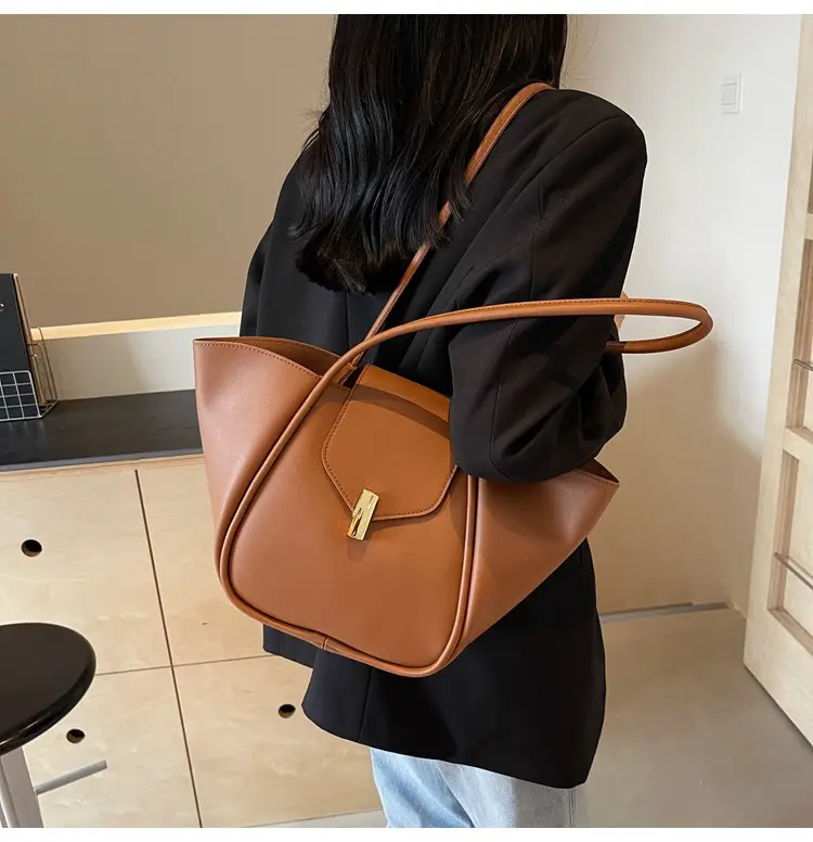 Women's Brown Leather Satchel Shoulder Bag 2025 — feature 28