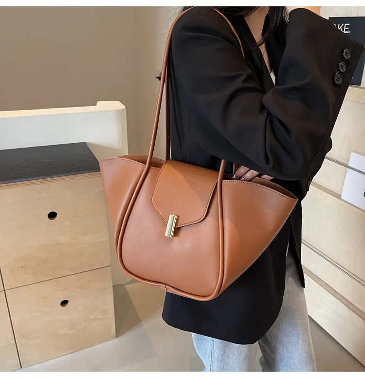 Women's Brown Leather Satchel Shoulder Bag 2025 — feature 29
