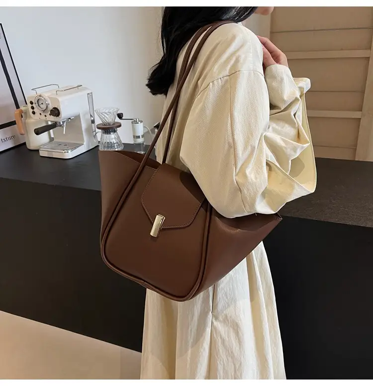 Women's Brown Leather Satchel Shoulder Bag 2025 — feature 36