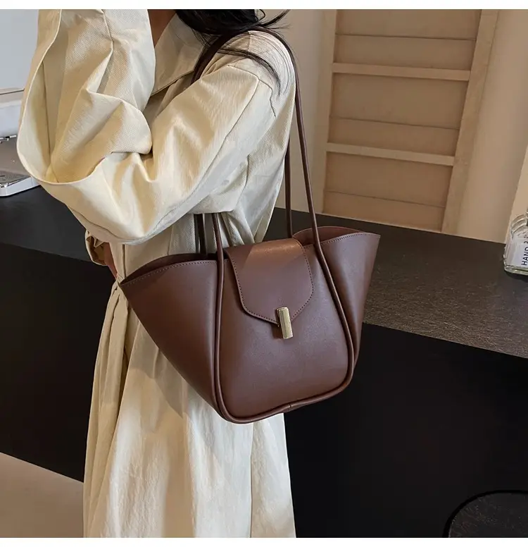 Women's Brown Leather Satchel Shoulder Bag 2025 — feature 38