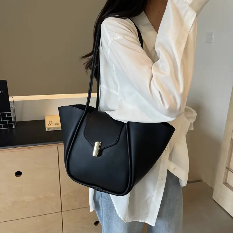 Women's Brown Leather Satchel Shoulder Bag 2025 - Image 4