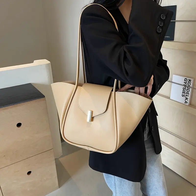 Women's Brown Leather Satchel Shoulder Bag 2025 - Image 5