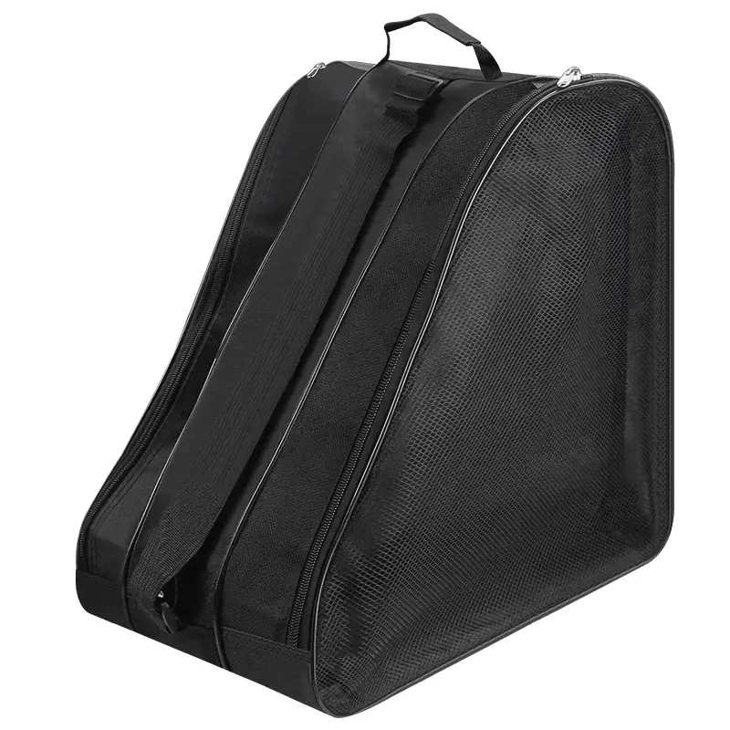 Roller Skate Storage Bag Black Thick Shoulder Backpack - Image 11