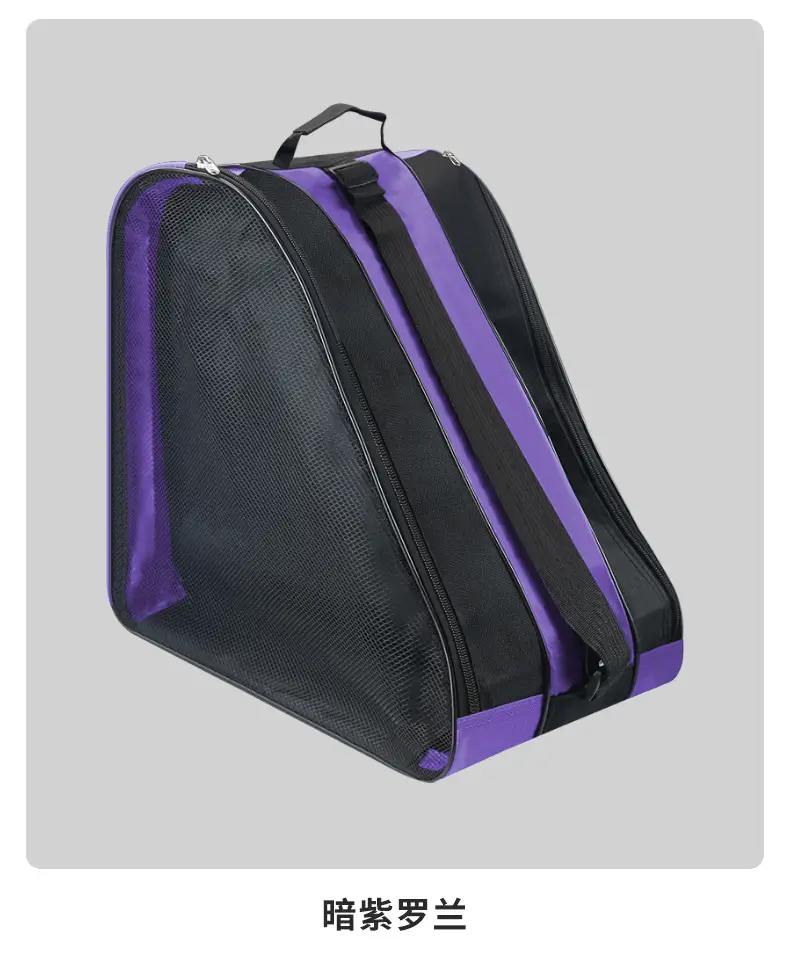 Roller Skate Storage Bag Black Thick Shoulder Backpack — feature 10