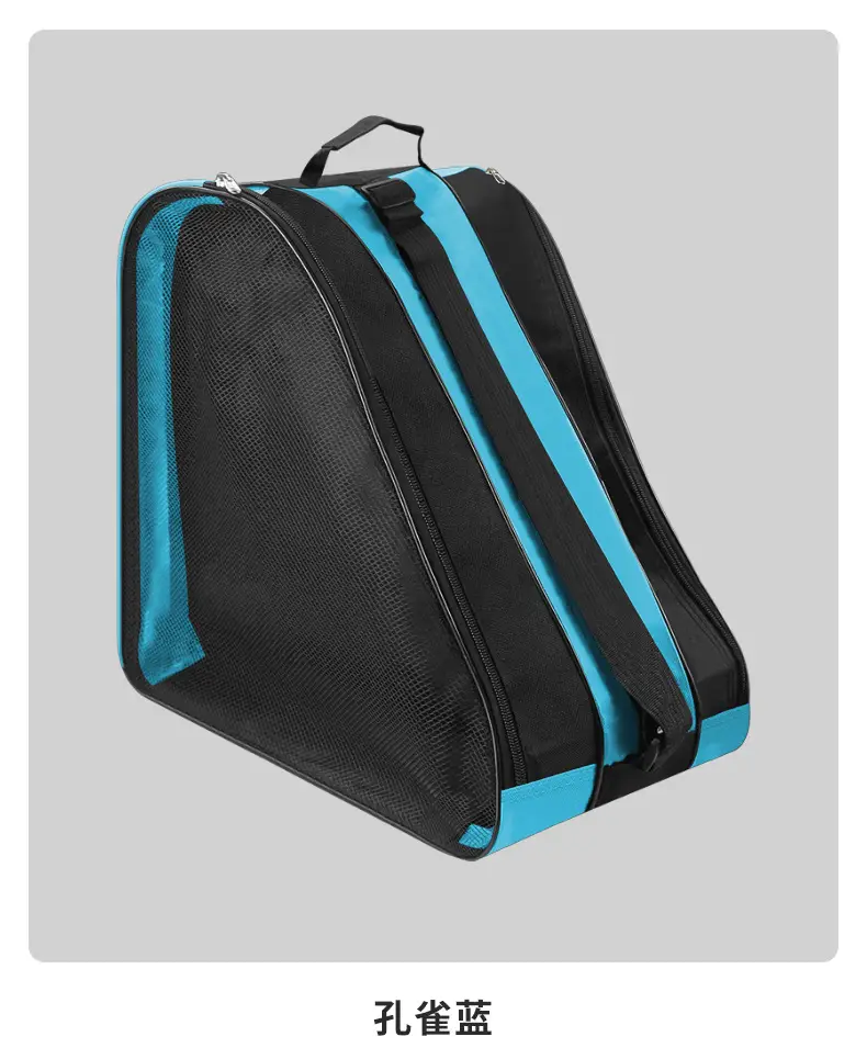 Roller Skate Storage Bag Black Thick Shoulder Backpack — feature 6