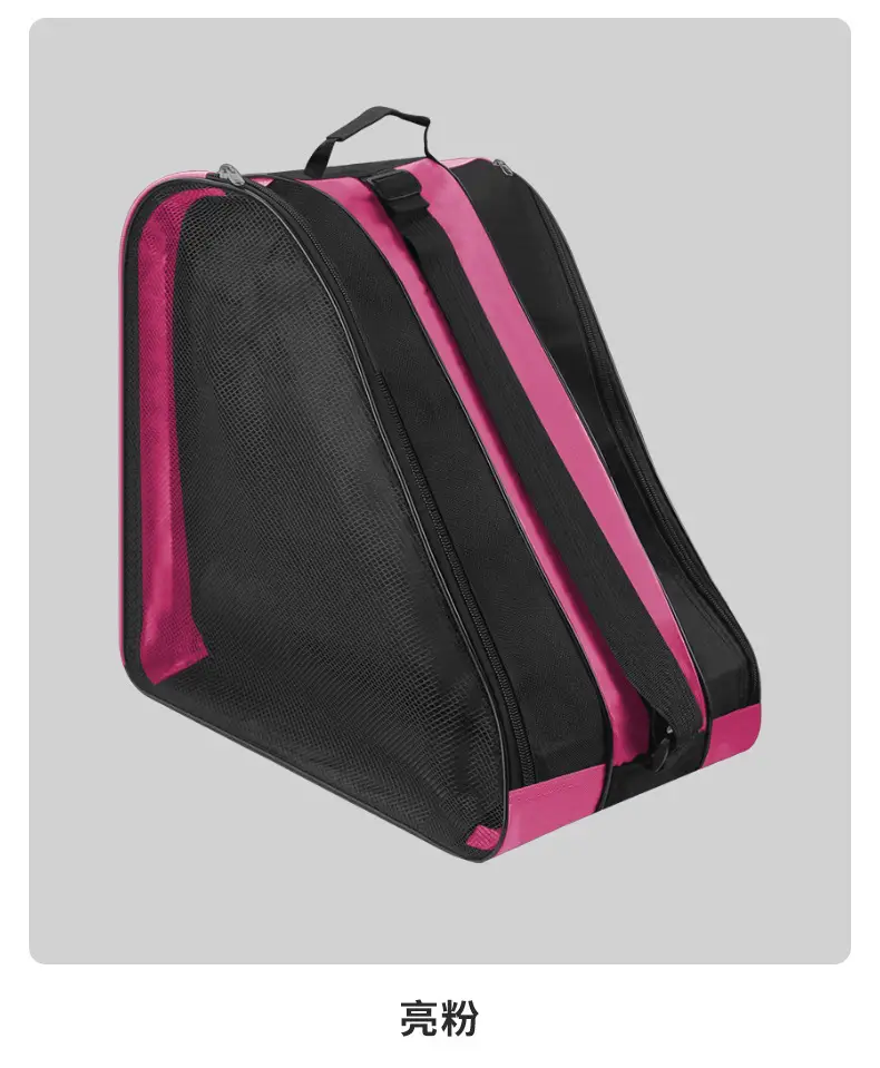 Roller Skate Storage Bag Black Thick Shoulder Backpack — feature 7