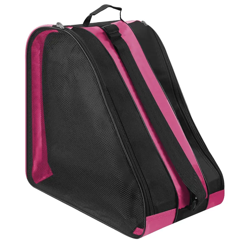 Roller Skate Storage Bag Black Thick Shoulder Backpack - Image 3